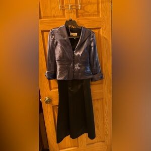 JR Nights by Caliendo skirt/short jacket set